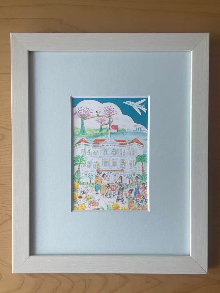 思い出の旅を描いたオーダーメイド作品